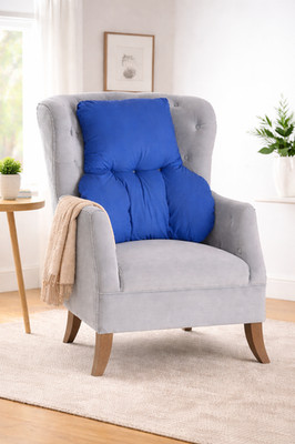 ORTHOPÄDISCHE RÜCKENSTÜTZE HOLZKISSEN KISSEN FÜR STUHL SOFA (MARINEBLAU)