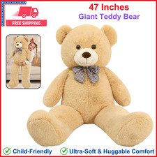 MaoGoLan Giant Teddy Bear 4 Feet, Adorable Cuddly Big Bear Stuffed Animal 47"