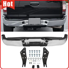 New Steel Chrome Rear Lower Step Bumper For 2005-2015 Tacoma Pickup With Light
