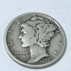 1935 MERCURY DIME - 90% SILVER - Circulated US Coin #6455
