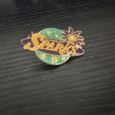 Los Angeles Sparks WNBA Enamel Lapel Pin - Green Purple Gold Tone