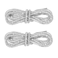 2 PCS Rhinestone Shoe Laces, Glitter Bling Shoelaces for Sneakers