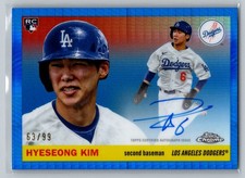 Hyeseong Kim Chrome Platinum 2025 Blue Prism /99 Auto