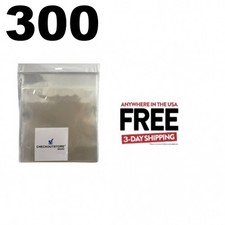 300 Clear Plastic OPP Sealable Flap 12" Vinyl 33 RPM Record Outer 1-3 DAY