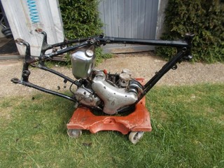 BSA A10 Plunger Frame With Part Engine