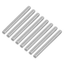 8pcs M5 X 55mm 0.8mm Pitch 304 Stainless Steel Fully Threaded Rod Bar Studs