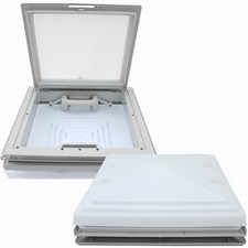 MPK Dachluke Dachfenster Dachhaube 40 x40 Rollo Wohnwagen Wohnmobil Caravan grau