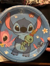 Stitch Birthday Party Plates Cake Plates Napkins Tablecloth Set For 10