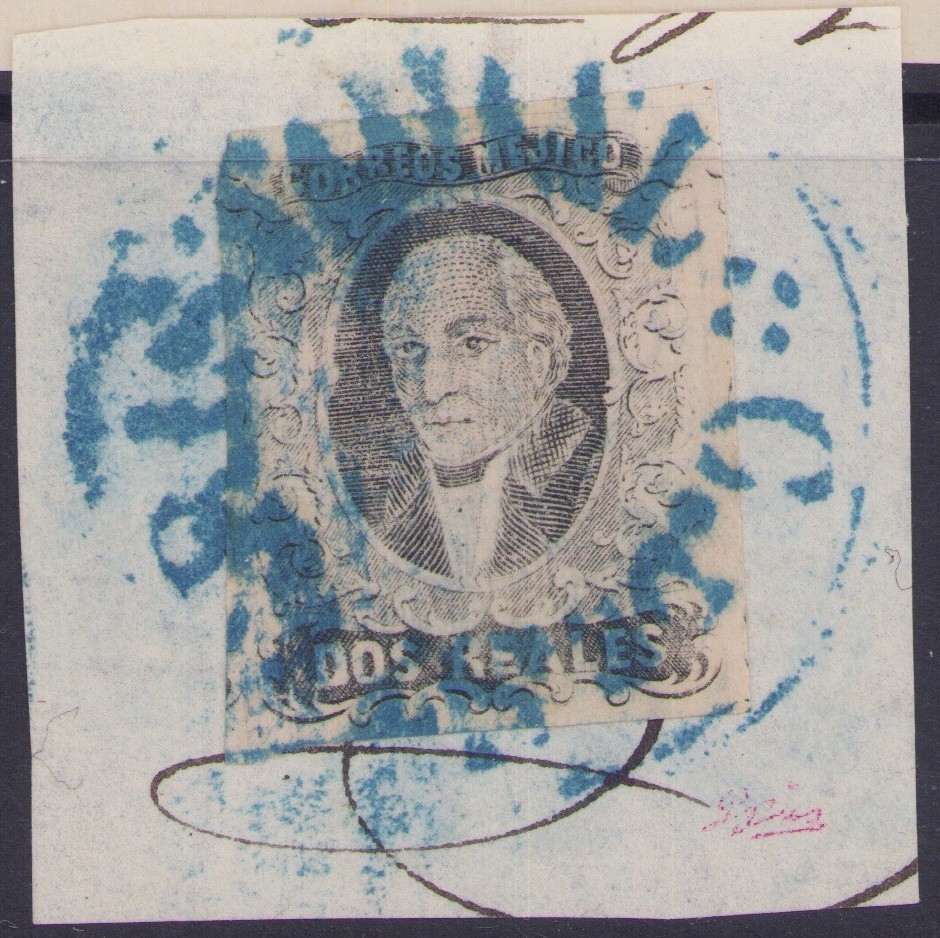sr22 #8c 2R (Chiapas)./ S. Cristóbal Sz 113 on PC 10pts est VF $20-40 Early Blk