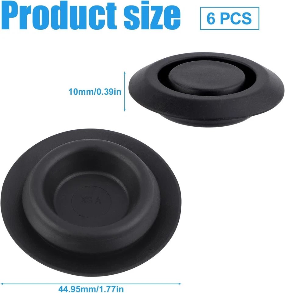 Tapones de drenaje para cacerola de piso de carrocería 6 piezas, tapones de orificio para carrocería automotriz carrocería automática  Foto 2 de 4