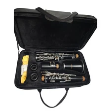 Hisonic B flat Clarinet comes with cleaning rag cork grease  and extra barrel 