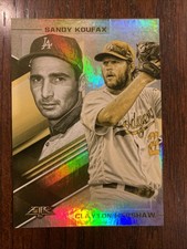 2019 Topps Fire Lasting Legacies Gold Minted #LL-1 Clayton Kershaw Sandy Koufax