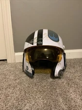 Disney Parks Star Wars Galaxy's Edge White Poe X-Wing Pilot Helmet W/Sounds