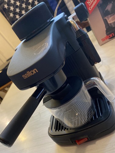 Salton Cappuccino Expres Cappuccino Espresso Maker - Black- EX80BLK - Picture 2 of 6