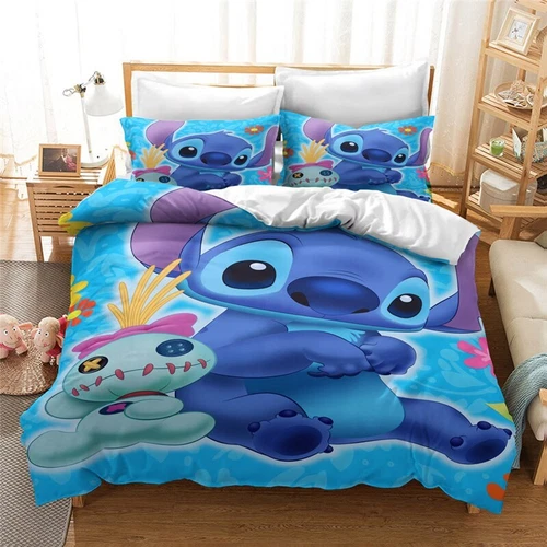 3D gedruckte Lilo und Stitch Bettwäsche Set Down Bettbezug 135X200 200X200 - Bild 16 von 16