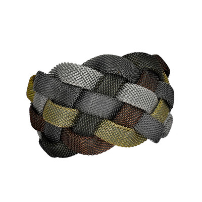 Waved Wide Cuff Bracelet Bangle Wristband Fashion Design Magnetic Clasp 8'' Party