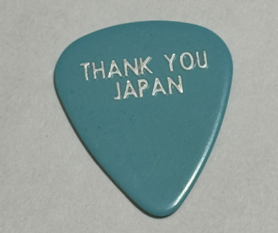 ERIC CLAPTON GUITAR PICK THANK YOU JAPAN WORLD TOUR RARE CONCERT