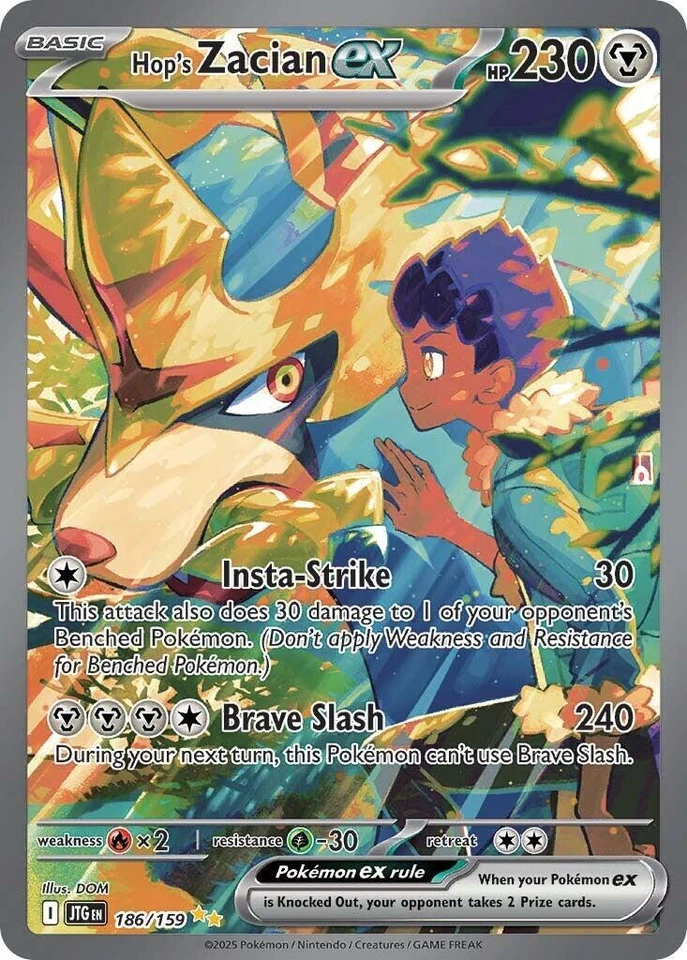 Hop's Zacian Ex 186/159 Sv09: Journey Together