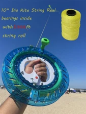 10“ LARGE Dia Kite String Reel Winder with 2000FT 60LB string bearings  adult