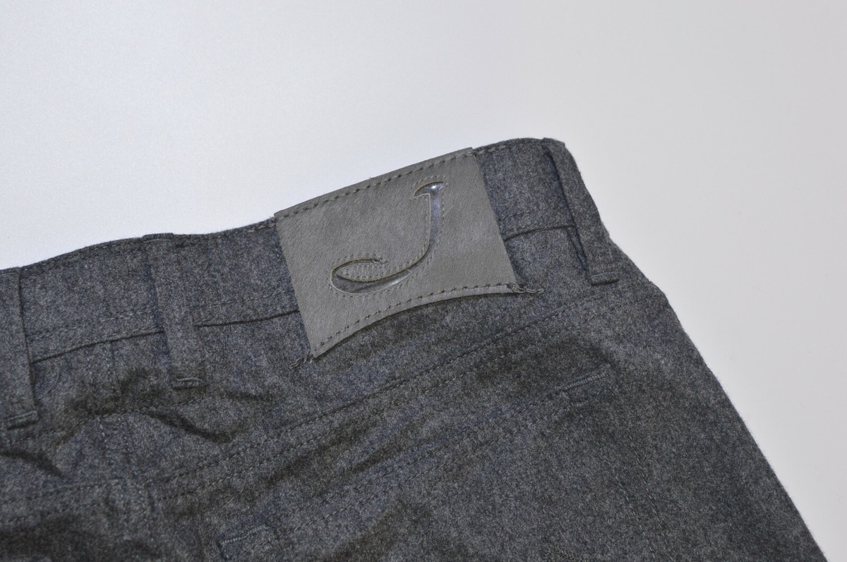 Jacob Cohen Handmade J688 Wool B Comfort 5-Pocket Pants Gray Jacob Cohen Handmade J688 Wool B Comfort 5-Pocket Pants Gray