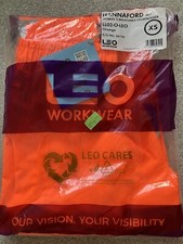 Leo Women’s Breathable Hi Vis Orange Overtrousers XS