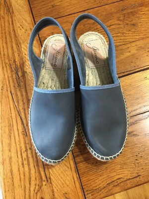 GAIMO HANDMADE IN SPAIN SIZE 36 EU SIZE 6 US SHOES SANDALS BLUE LEATHER