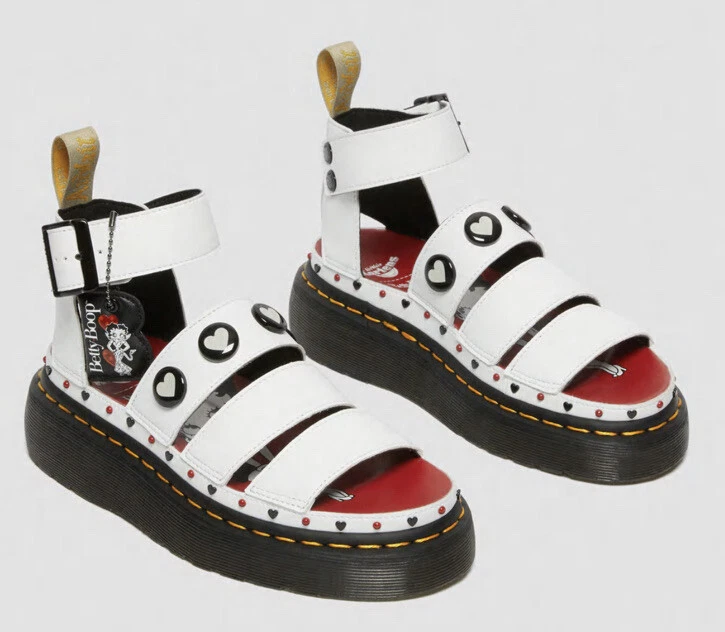 DR MARTENS VEGAN CLARISSA II BETTY BOOP PLATFORM SANDALS SIZE US6/UK4