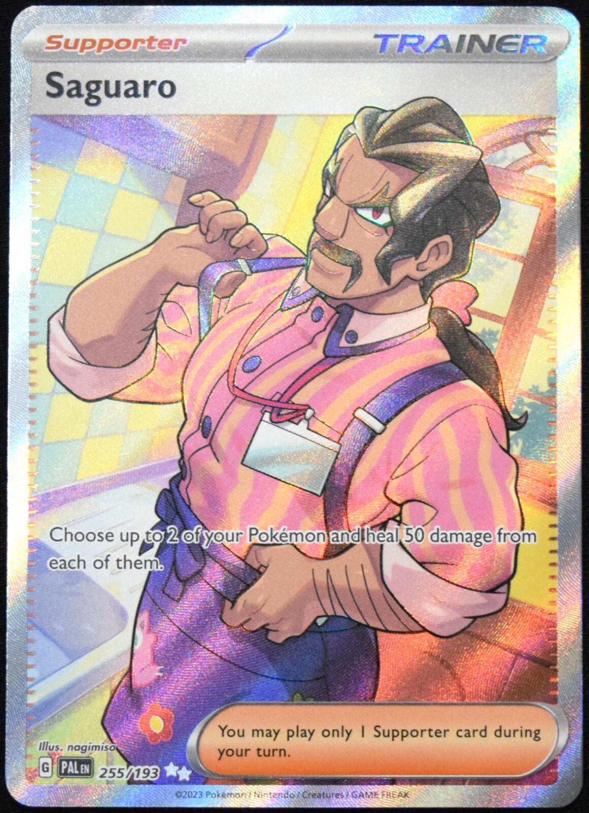 Pokemon TCG Saguaro 255/193 2023 Paldea Evolved Ultra Rare Card - NM
