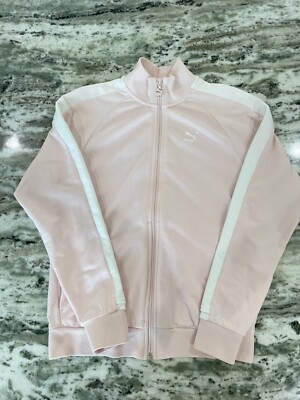 Puma Classic Pink Track Jacket 100% Cotton Iconic XS