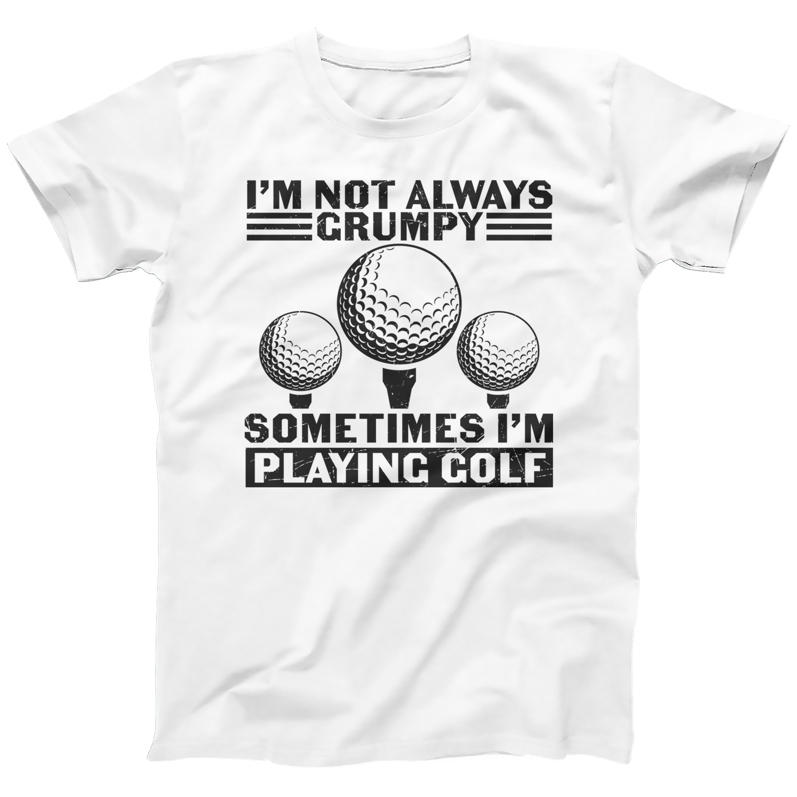 Funny Golf Tshirt for Men Not Always Grumpy Golfer Birthday Gift for