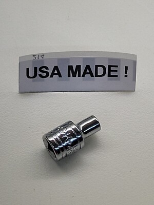 SK Hand Tools 40701 4mm 6pt  1/4'' Drive Standard Metric Chrome Socket *USA*