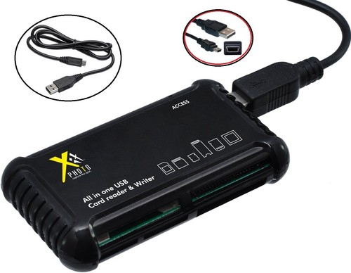 All in 1 Memory Card Reader Writer For Fujifilm GFX 100 GFX 50S GFX 50R - Picture 2 of 6