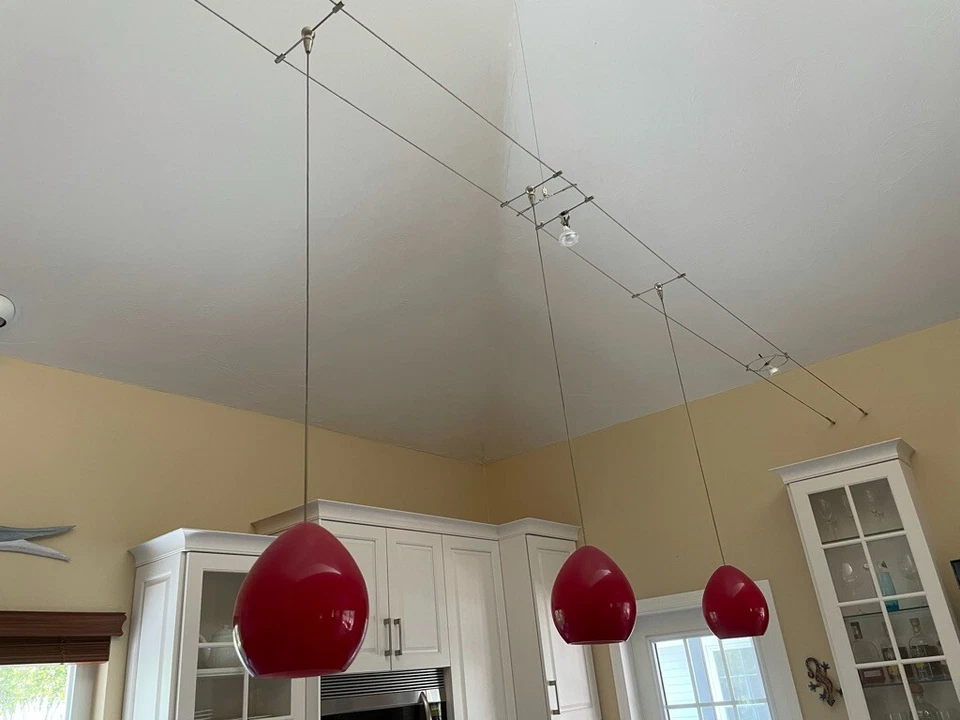 Tech Lighting Red 12V FreeJack Glass Pendant Only - Image 2 of 4