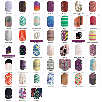 Jamberry Nail Wraps Half Sheets **A to B** FREE SHIPPING Buy 3 Get 1 FREE