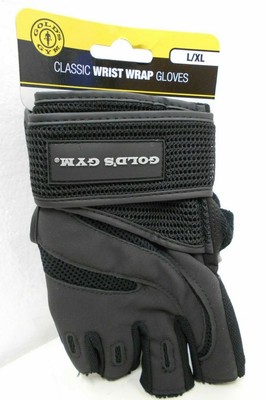 gold's gym wrist wrap glove with adjustable strap