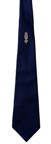 Alec Brook Vintage Tie Boys Blue Short Classic Embroidered Crest Harold Wilson - Picture 5 of 15
