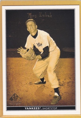 2002 SP Legendary Cuts Tony Kubek #82 card