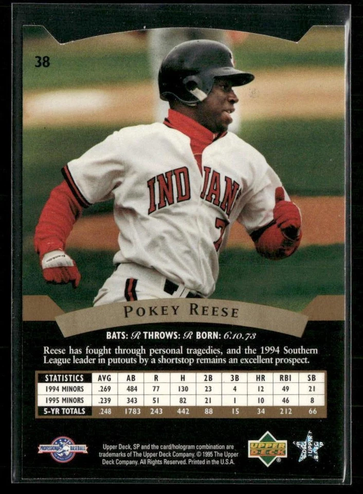 1995 SP Top Prospects #38 Pokey Reese - Image 2 of 2