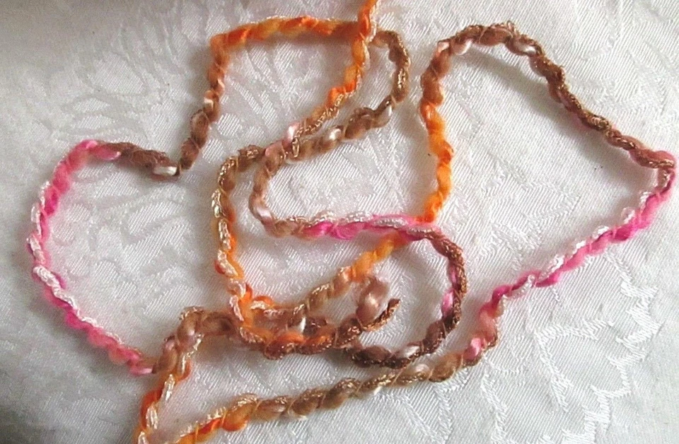 NEW~Lane Borgosesia 7937 ORLEANS #1636~ Multi Fuchsia, Brown Orange~Boucle' Yarn - Image 2 of 4