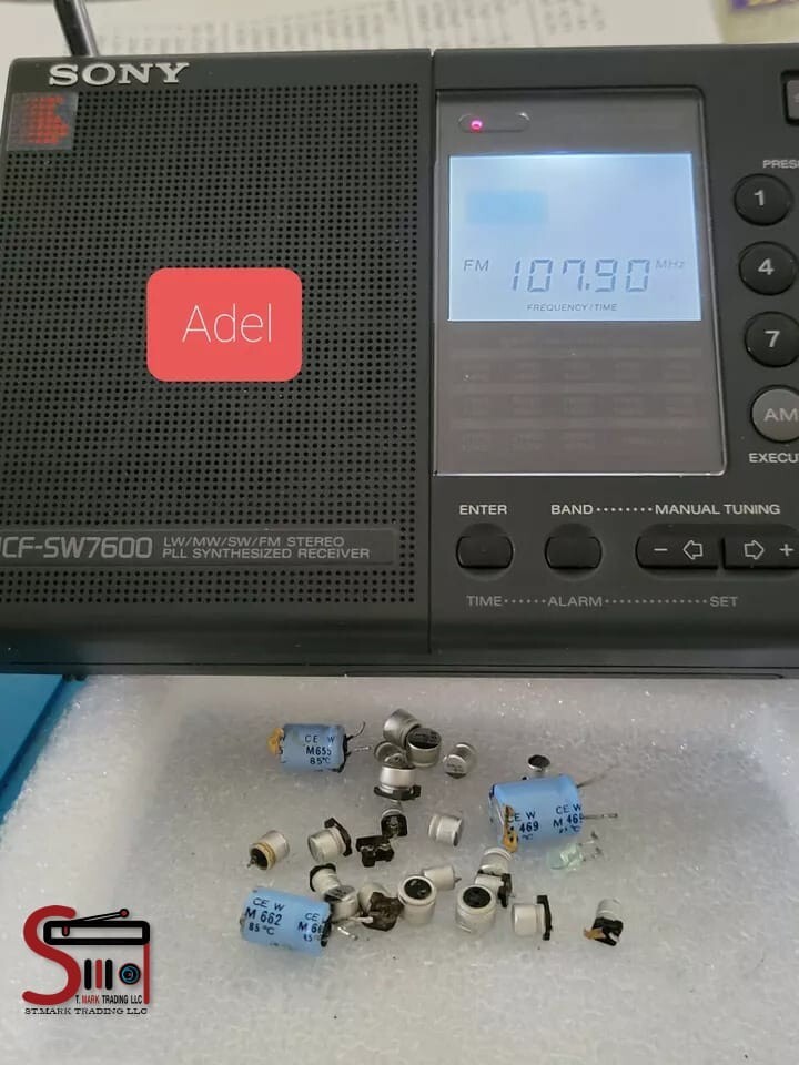 【希少】SONY ラジオ ICF-SW7600 箱　ケース付き　ジャンク品として 希少】SONY ラジオ ICF-SW7600 箱 ケース付き ジャンク品として