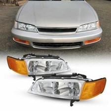 Left Right Pair Headlamps For 1994-1997 Honda Accord Front Headlights Assembly