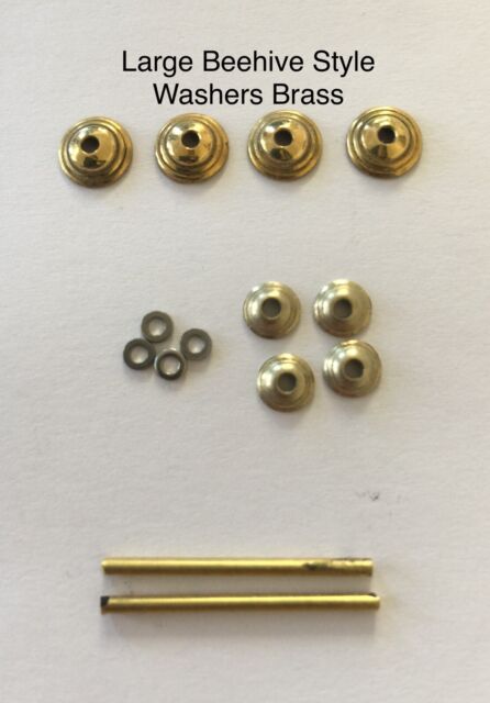 New! Large Beehive Style Washers Collars/pins Brass repair Large Straight Razors