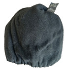 Von Lamezan Green Cable Knit Beanie Faux Rabbit Pom-Pom Black Fleece Lined OS — photo 2