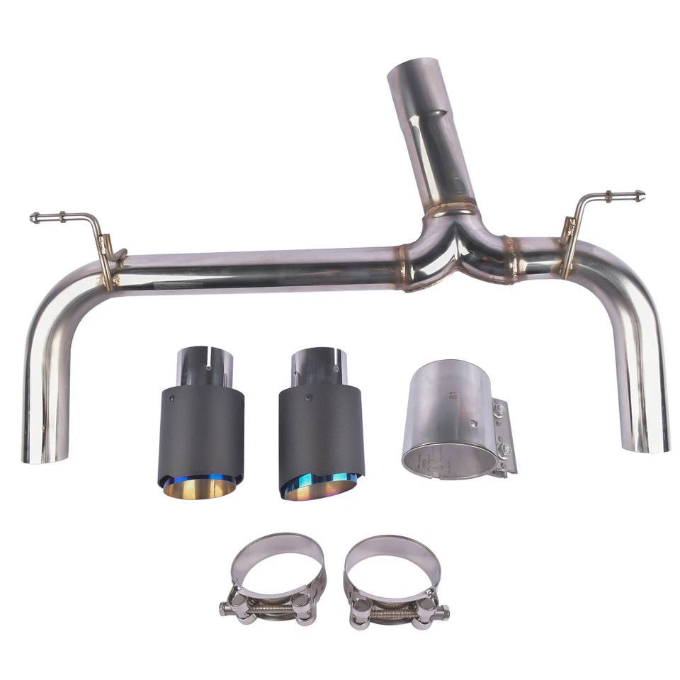 Kit de silenciador de escape traseiro eixo ponta de carbono para 2012-2016 BMW 335i F30 435i F32 - Imagem 4 de 4