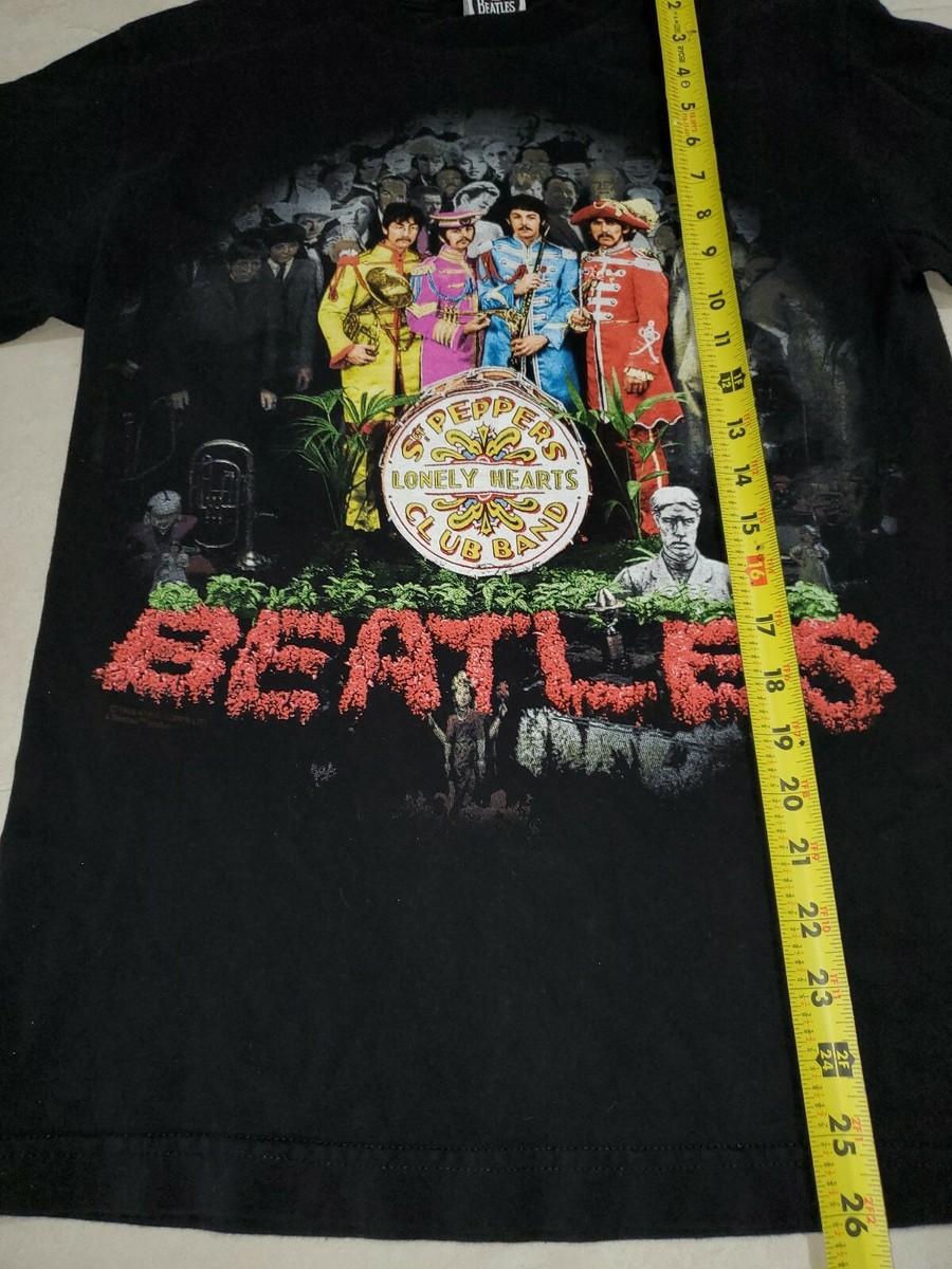 Vintage 1999 The Beatles Sgt. Peppers Lonely Hearts Band Sz S Black T Shirt  | eBay