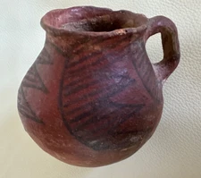 EXTREMELY RARE NORTH AMERICAN ANCESTRAL PUEBLOAN ANASAZI UNIQUE VESSEL 3.5" X 4"