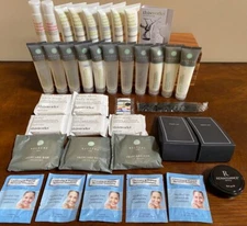 Lot of 38 travel size Relache Spa This Works shampoo conditioner lotion soap