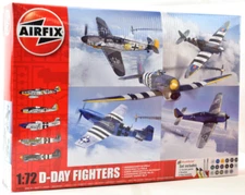 Airfix D-Day Fighters - Bf109G Fw190A P-51 Spitfire Tempest  1:72 Model A50192