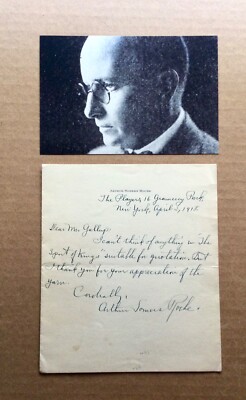 Arthur Somers Roche (1883-1935) writer author RARE handwritten letter 1928 ALS