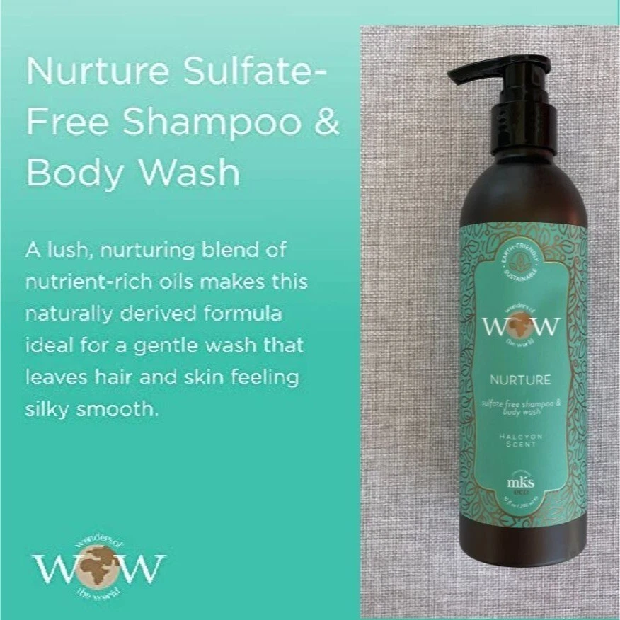 Earthly Body MKS Eco WOW Nurture Sulfate Free Shampoo and Body Wash 10 Oz - Image 2 of 4